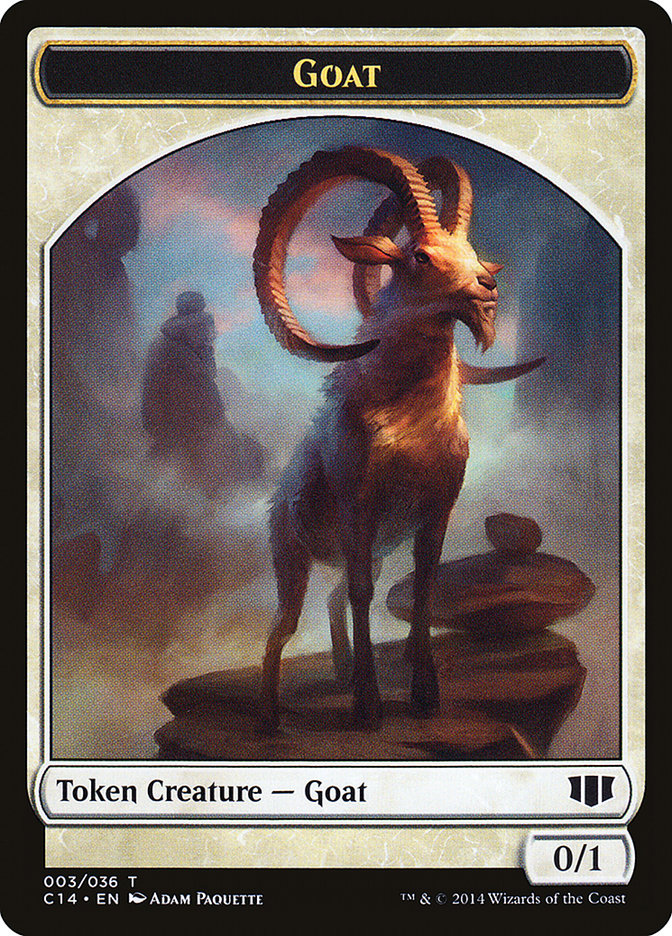 Wurm (032/036) // Goat Double-Sided Token [Commander 2014 Tokens] | A1Comics