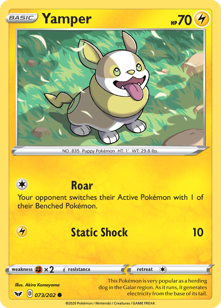 Yamper (073/202) [Sword & Shield: Base Set] | A1Comics