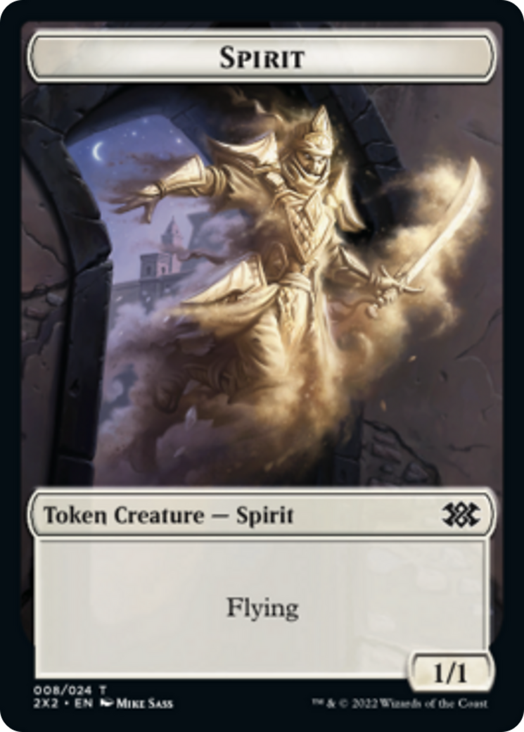 Saproling // Spirit (008) Double-Sided Token [Double Masters 2022 Tokens] | A1Comics