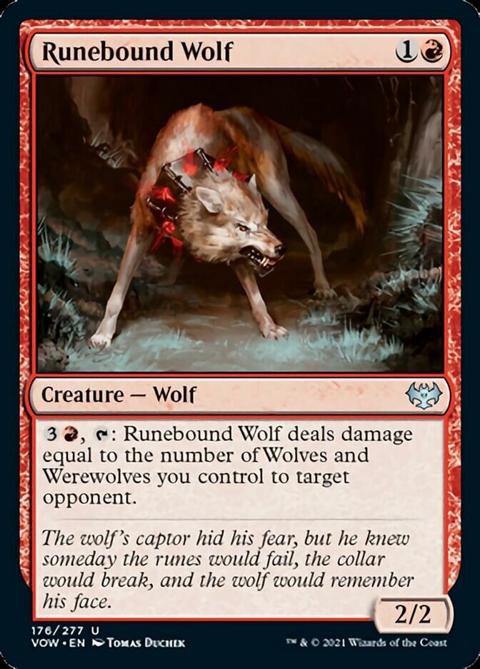 Runebound Wolf [Innistrad: Crimson Vow] | A1Comics