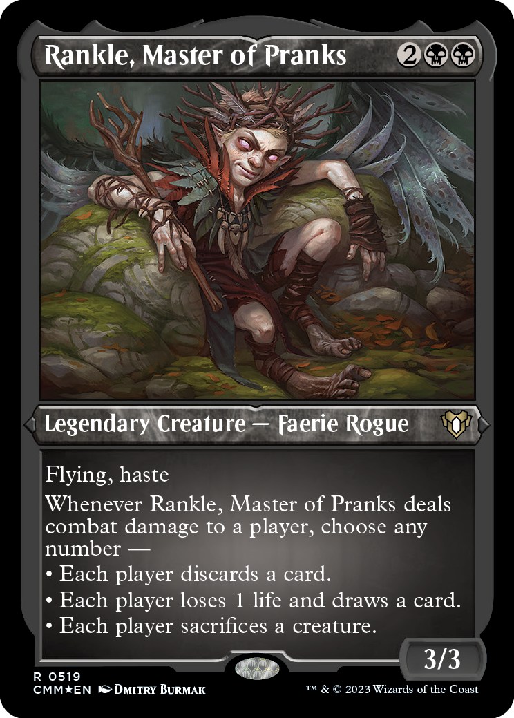 Rankle, Master of Pranks (Foil Etched) [Commander Masters] | A1Comics