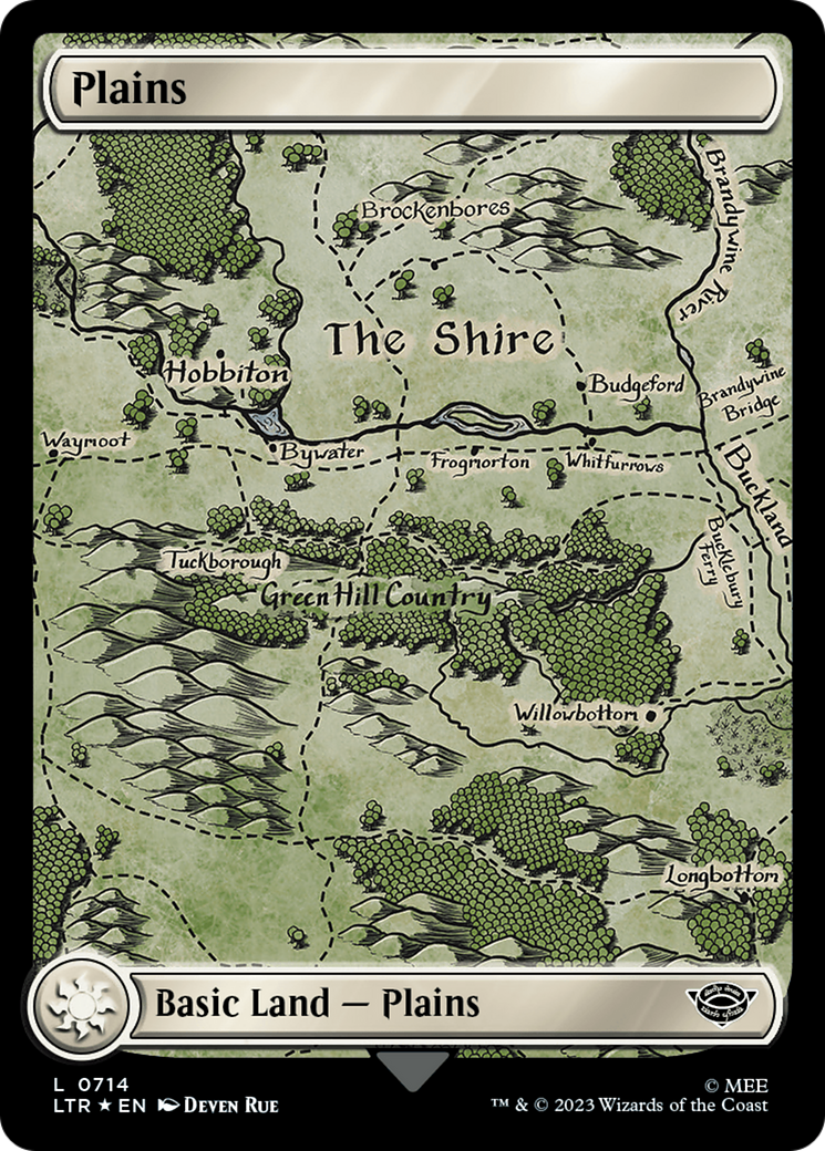 Plains (0714) (Surge Foil) [The Lord of the Rings: Tales of Middle-Earth] | A1Comics