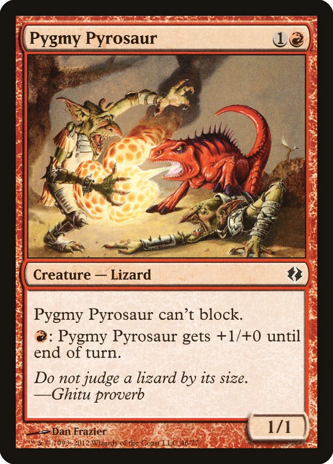 Pygmy Pyrosaur [Duel Decks: Venser vs. Koth] | A1Comics