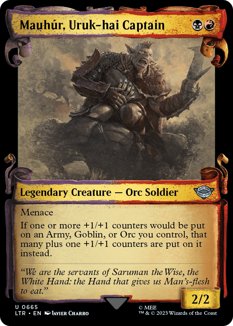 Mauhur, Uruk-hai Captain [The Lord of the Rings: Tales of Middle-Earth Showcase Scrolls] | A1Comics