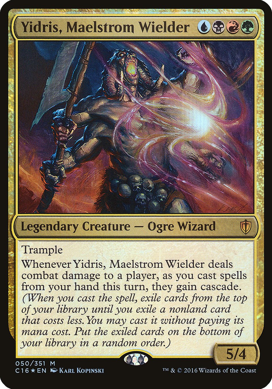 Yidris, Maelstrom Wielder (Oversized) [Commander 2016 Oversized] | A1Comics