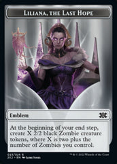 Liliana, the Last Hope Emblem // Spirit (002) Double-Sided Token [Double Masters 2022 Tokens] | A1Comics