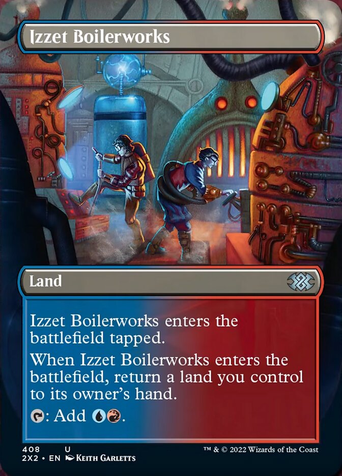 Izzet Boilerworks (Borderless Alternate Art) [Double Masters 2022] | A1Comics