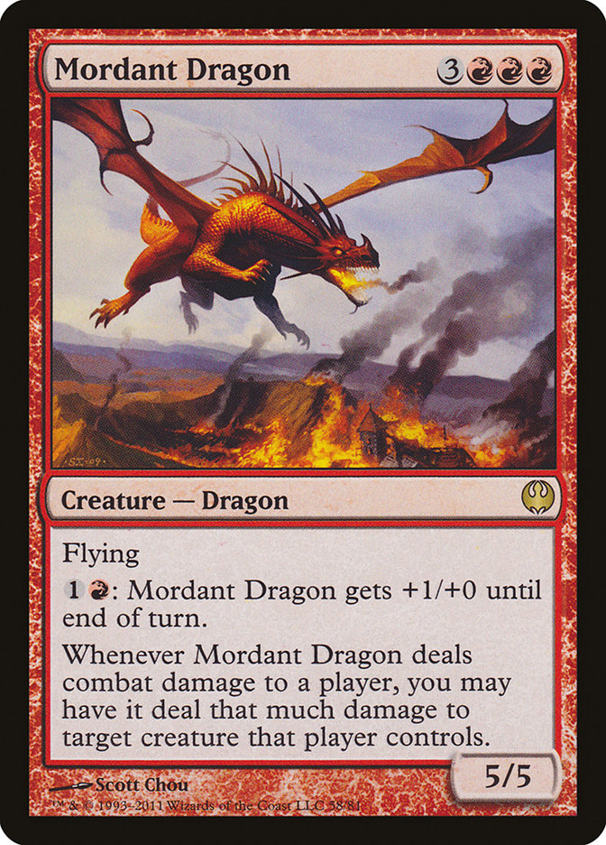 Mordant Dragon [Duel Decks: Knights vs. Dragons] | A1Comics