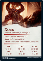 Xorn Art Card [Dungeons & Dragons: Adventures in the Forgotten Realms Art Series] | A1Comics