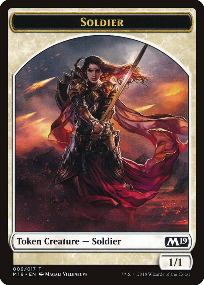 Soldier Token [Core Set 2019 Tokens] | A1Comics