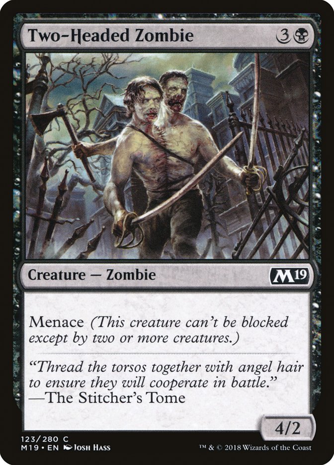 Two-Headed Zombie [Core Set 2019] | A1Comics