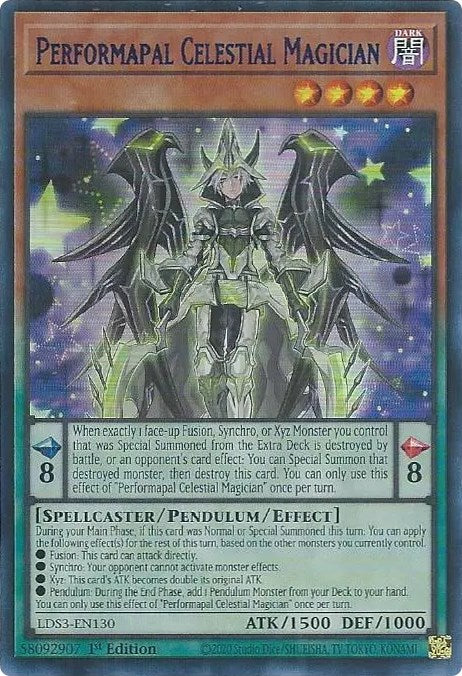 Performapal Celestial Magician (Blue) [LDS3-EN130] Ultra Rare | A1Comics