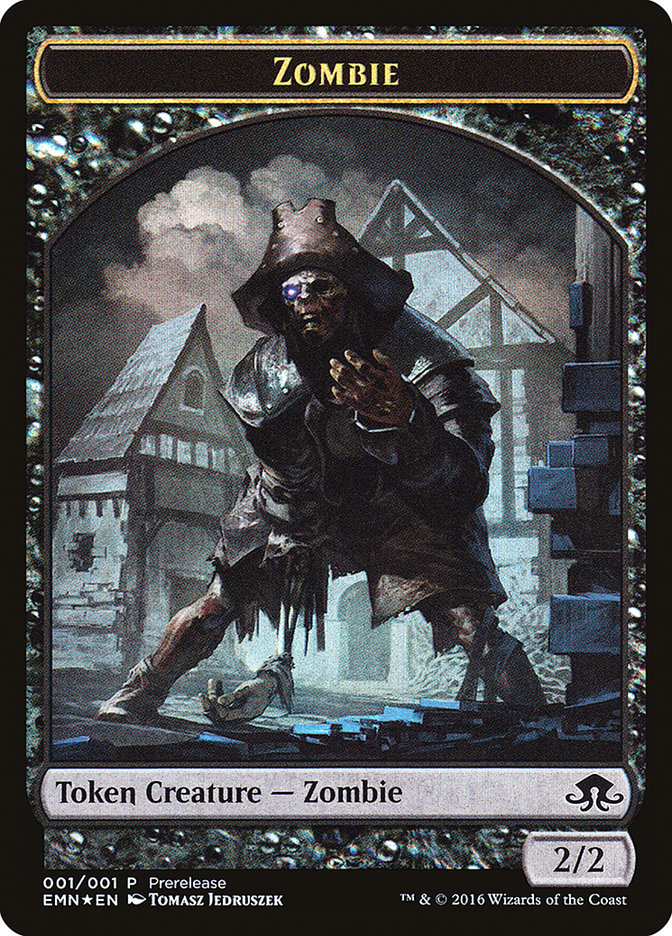 Zombie // Zombie Double-Sided Token [Eldritch Moon Prerelease Promos] | A1Comics