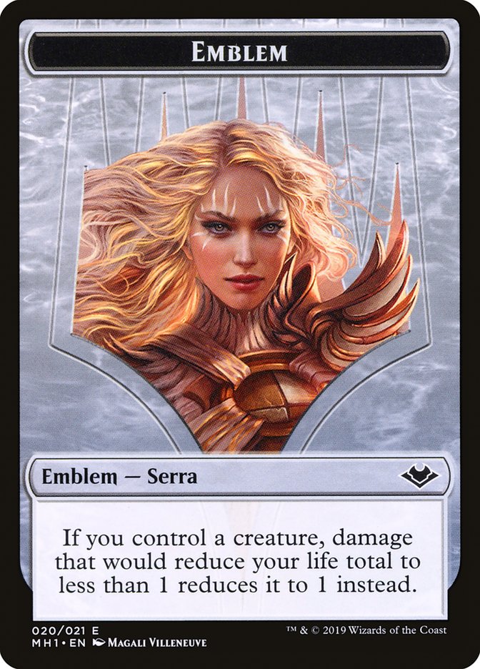 Serra the Benevolent Emblem [Modern Horizons Tokens] | A1Comics