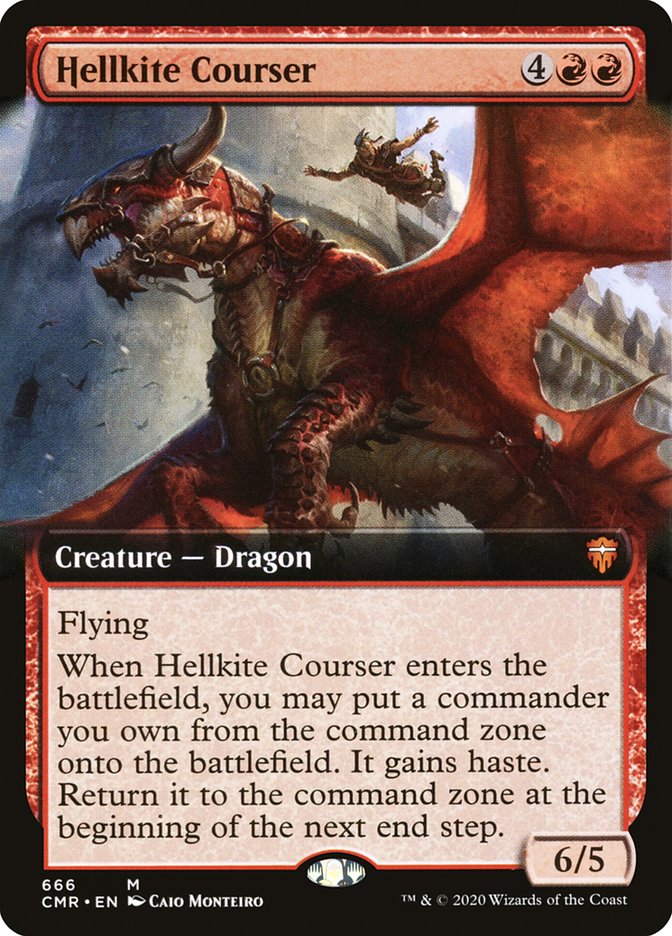 Hellkite Courser (Extended Art) [Commander Legends] | A1Comics