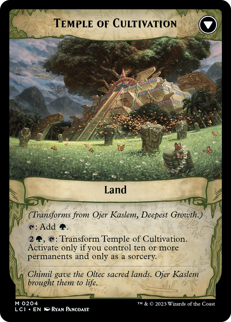 Ojer Kaslem, Deepest Growth // Temple of Cultivation [The Lost Caverns of Ixalan Prerelease Cards] | A1Comics