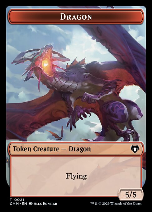 Eldrazi // Dragon (0021) Double-Sided Token [Commander Masters Tokens] | A1Comics