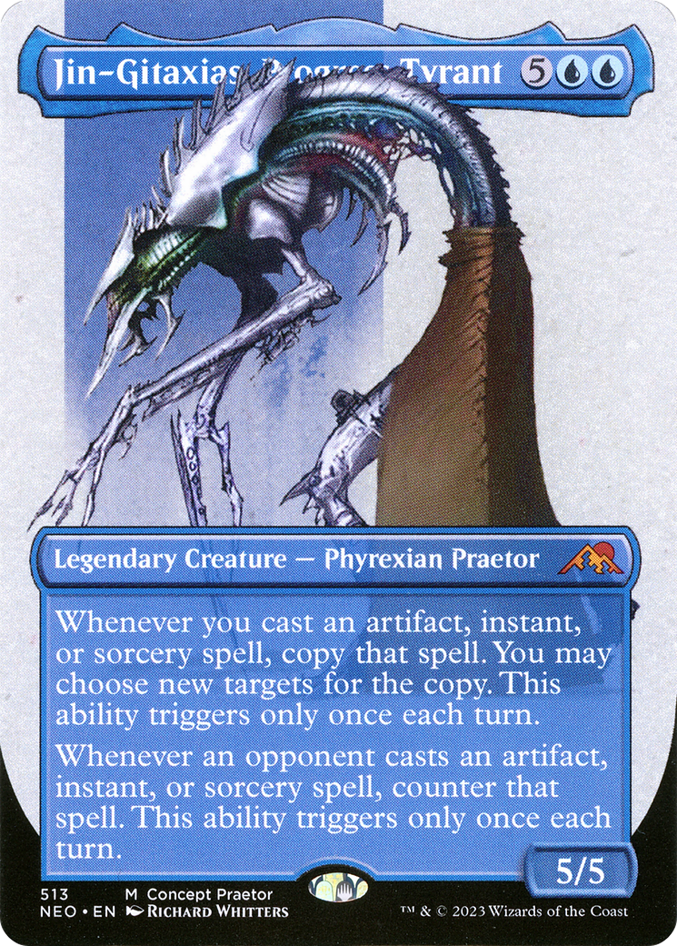 Jin-Gitaxias, Progress Tyrant (Borderless Concept Praetors) [Phyrexia: All Will Be One] | A1Comics