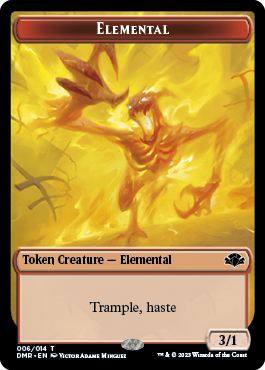 Insect // Elemental Double-Sided Token [Dominaria Remastered Tokens] | A1Comics