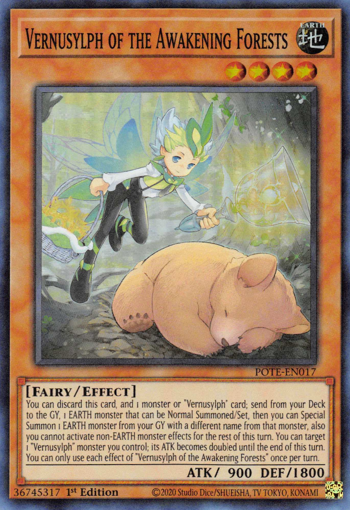 Vernusylph of the Awakening Forests [POTE-EN017] Super Rare | A1Comics