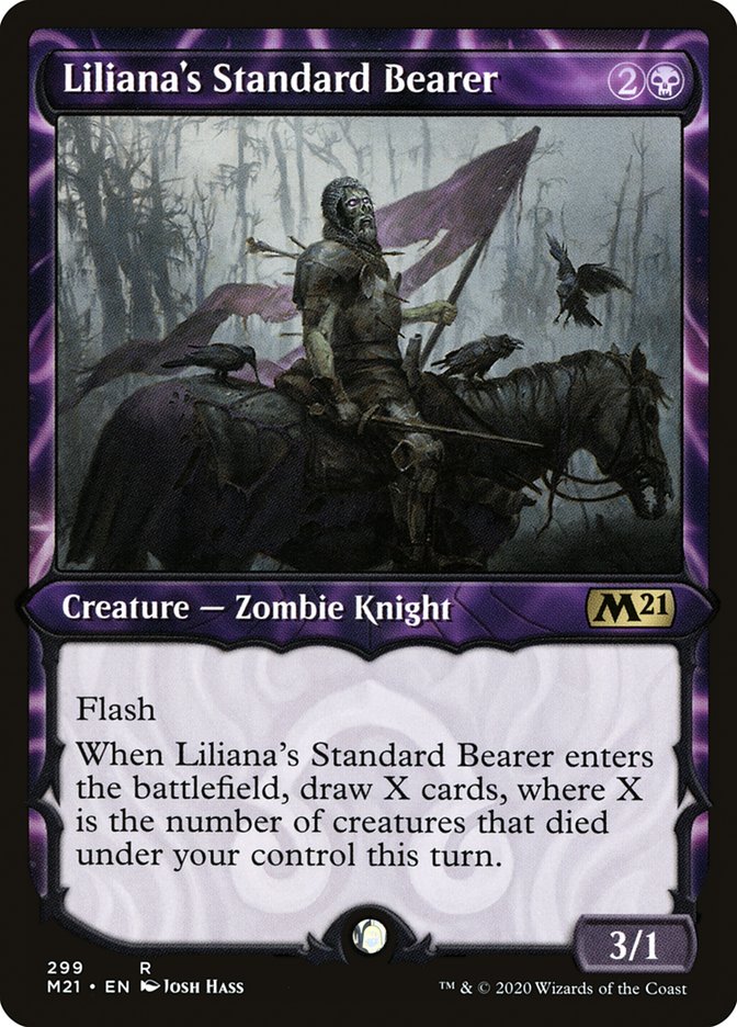 Liliana's Standard Bearer (Showcase) [Core Set 2021] | A1Comics