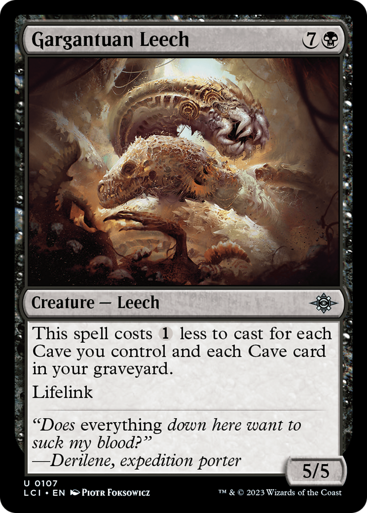 Gargantuan Leech [The Lost Caverns of Ixalan] | A1Comics