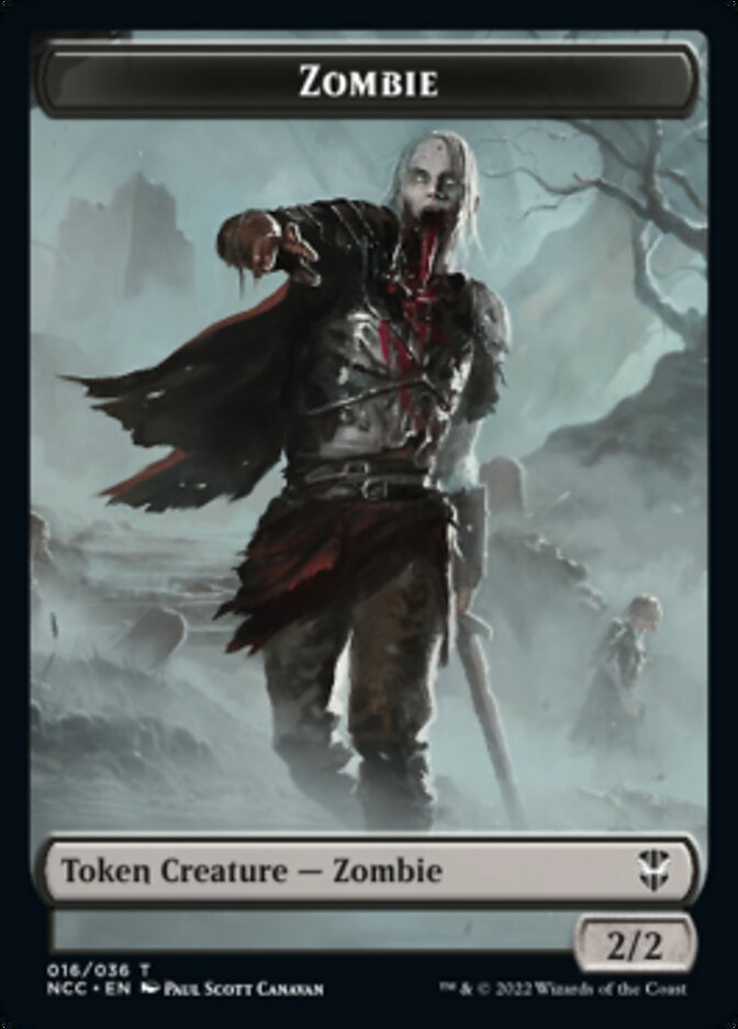 Zombie // Drake Double-Sided Token [Streets of New Capenna Commander Tokens] | A1Comics