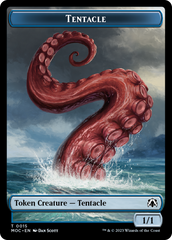 Tentacle // Human (26) Double-Sided Token [March of the Machine Commander Tokens] | A1Comics