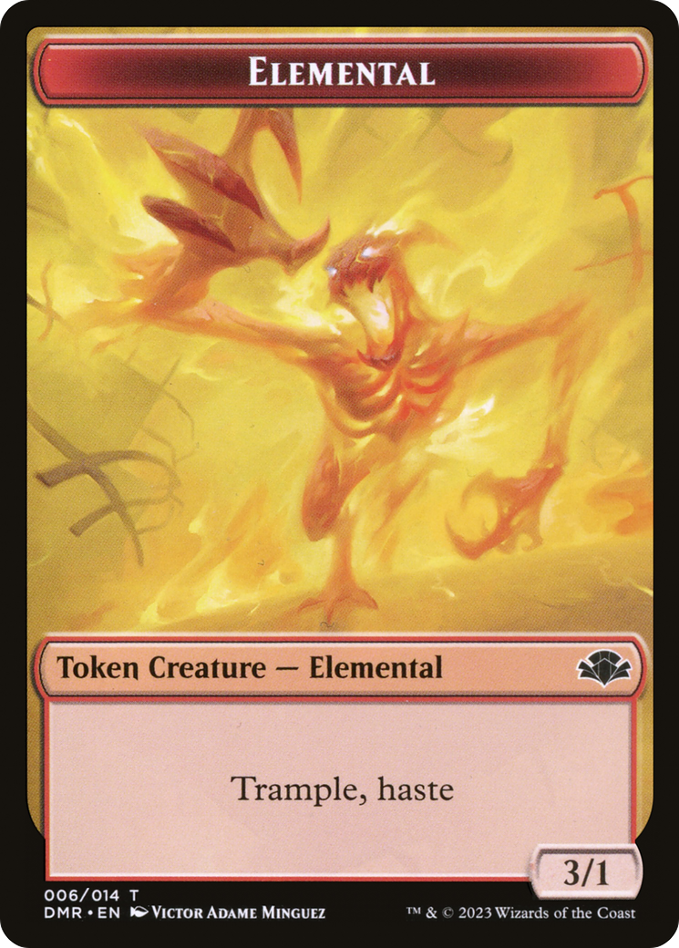 Elemental Token [Dominaria Remastered Tokens] | A1Comics