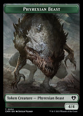 Treasure // Phyrexian Beast Double-Sided Token [Commander Masters Tokens] | A1Comics