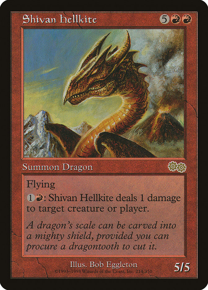 Shivan Hellkite [Urza's Saga] | A1Comics