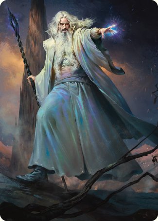 Saruman of Many Colors Art Card [The Lord of the Rings: Tales of Middle-earth Art Series] | A1Comics