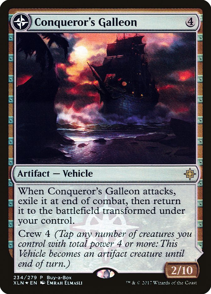 Conqueror's Galleon // Conqueror's Foothold (Buy-A-Box) [Ixalan Treasure Chest] | A1Comics