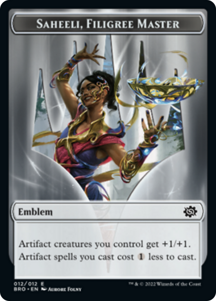 Saheeli, Filigree Master Emblem [The Brothers' War Tokens] | A1Comics