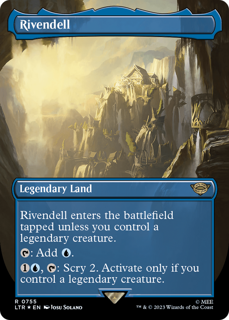 Rivendell (Borderless) (Surge Foil) [The Lord of the Rings: Tales of Middle-Earth] | A1Comics